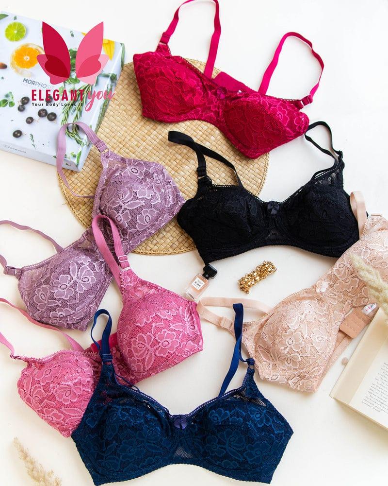 Beautiful Flower Pattern Light Padded non Wired Bra
