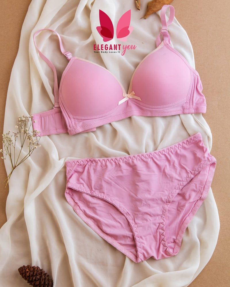 Seamless Thin-pad Non-wire Bra & Panty Pair